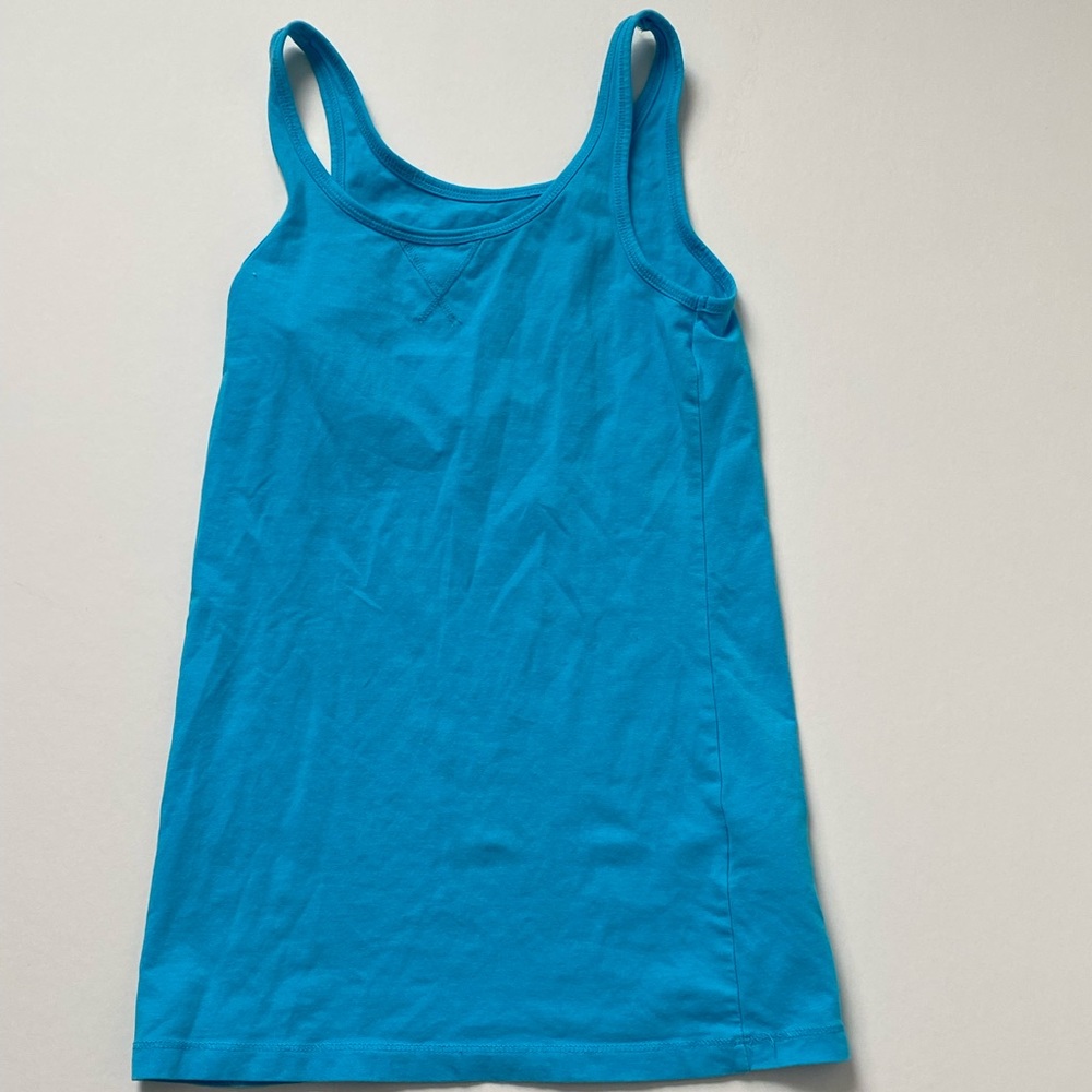 H&M, blue tank top